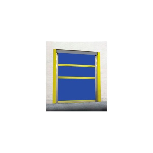 Tmi TMI Motorized Roll-Up Bug Dock Door with PVC Coated Blue Vinyl Panels 10 x 10 FS-MRU-ITM525-IJ-10X10-SOLID - main